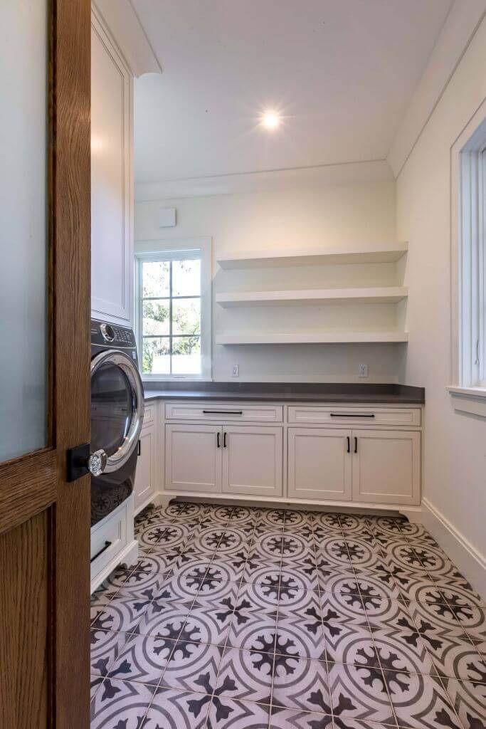French Eclectic Design in Winter Park - laundry room