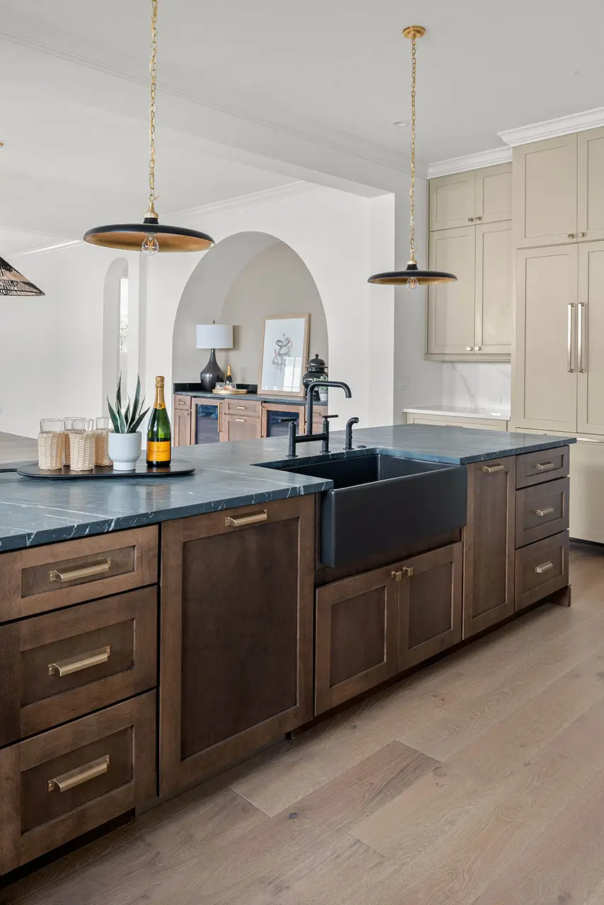 Hamptons Style Custom Home - Winter Park FL - Kitchen Island