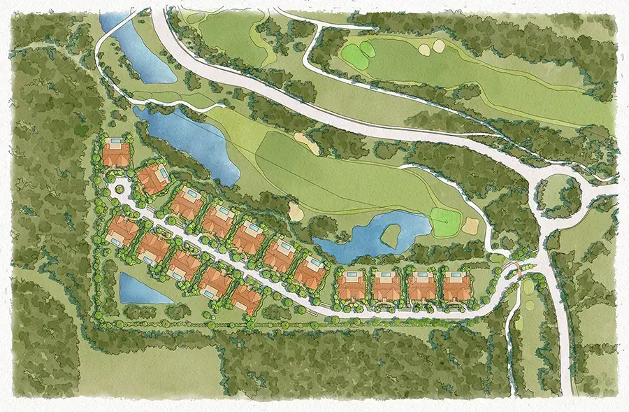 LunDev Custom Homes - The Residences at Orange Lake Resort - Site Plan